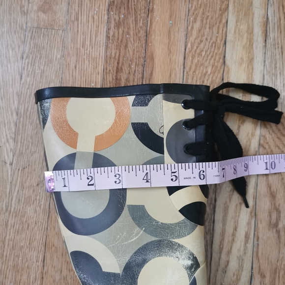 Coach Periwinkle Logo Rain Boots Size 6 - Picture 13 of 13
